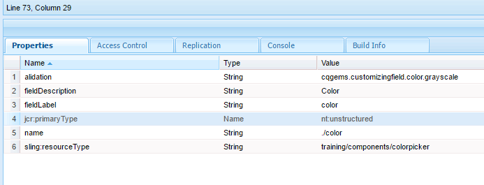 AEM components screenshot